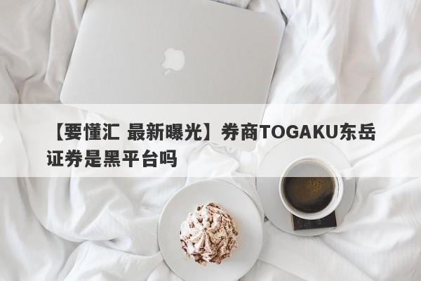 【要懂汇 最新曝光】券商TOGAKU东岳证券是黑平台吗
-第1张图片-要懂汇圈网