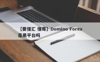 【要懂汇 懂哥】Domino Forex是黑平台吗

